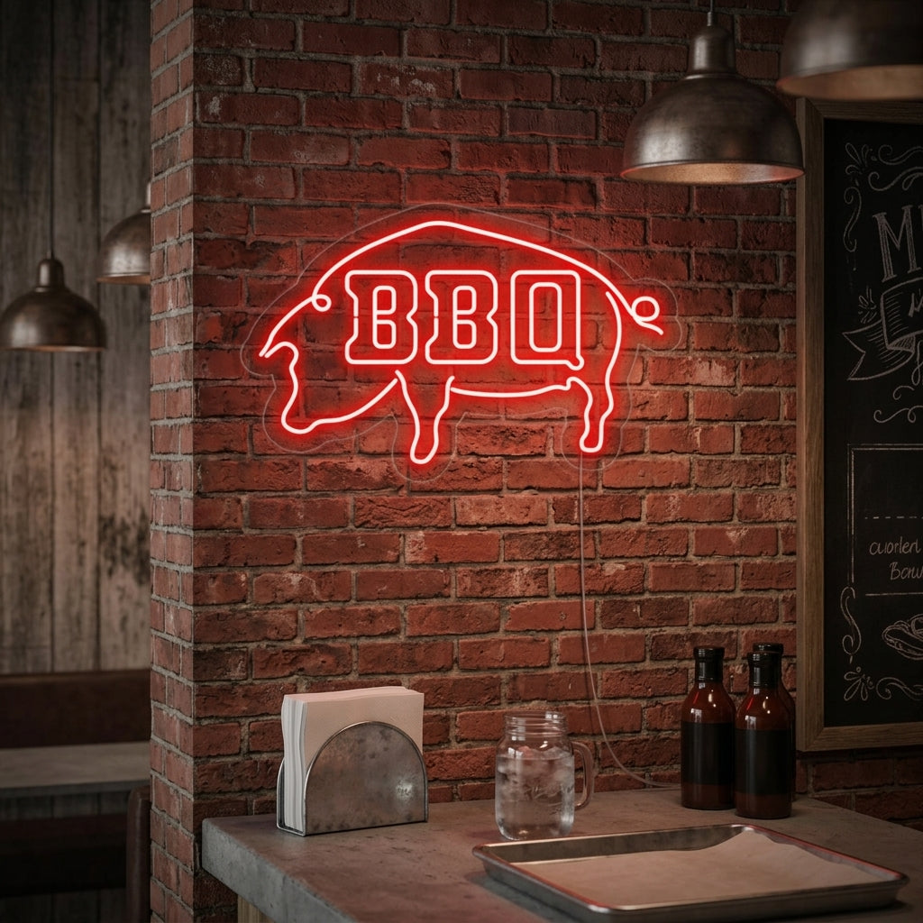 "BBQ" Neonskylt
