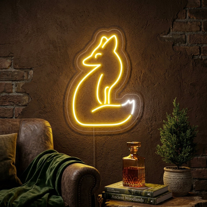 "Räv" Neonskylt