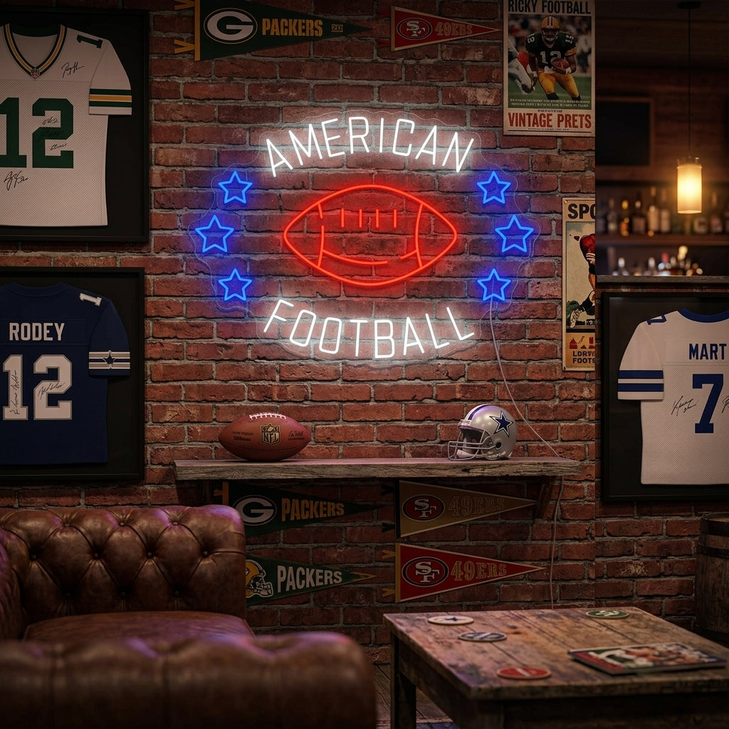 "American Football" Neonskylt