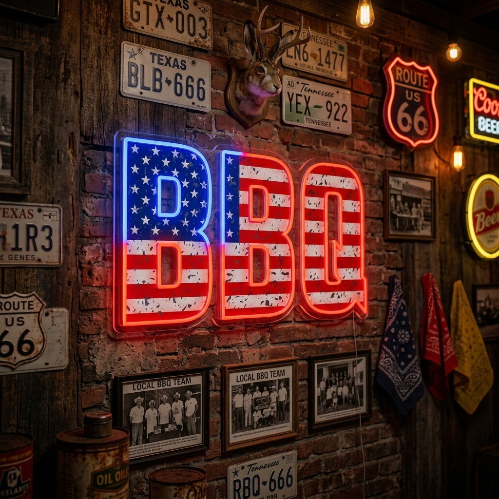 "BBQ" Neonskylt