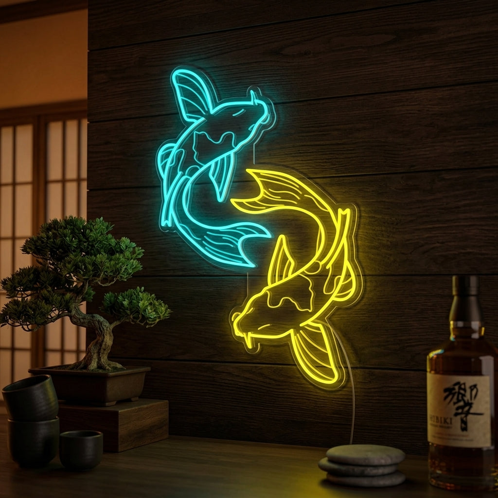"Koi Fisk" Neonskylt