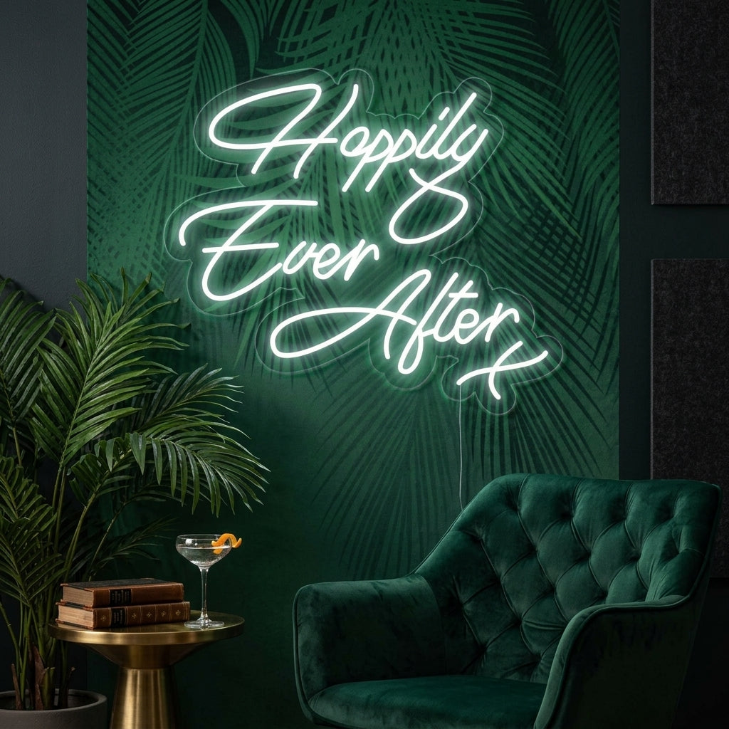 "Happy Ever After" Neonskylt