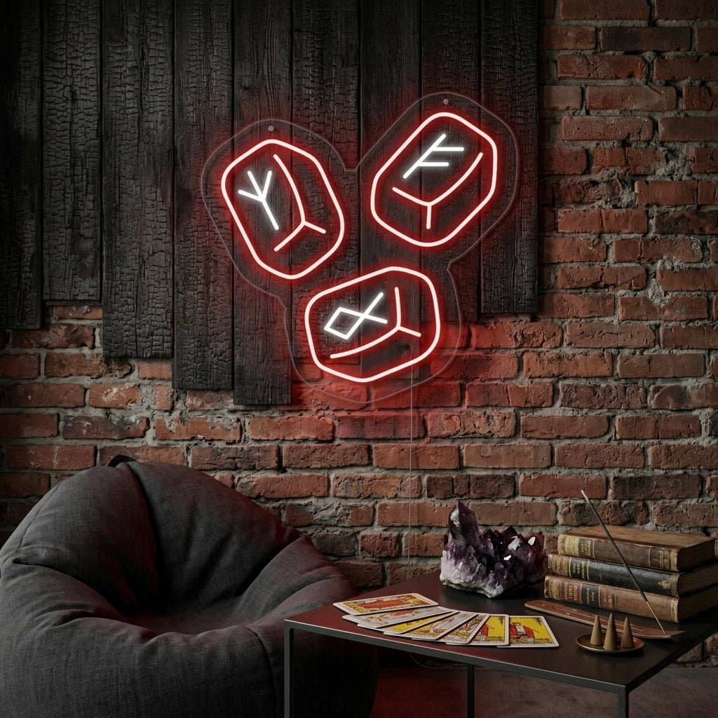 "Nordiska Runstenar" Neonskylt