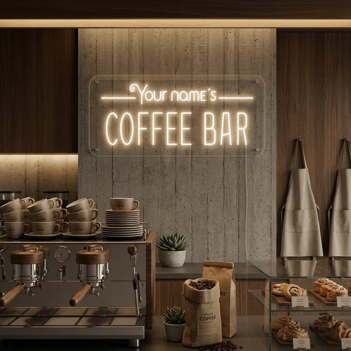 Neonskylt Egen Design: Coffee Bar