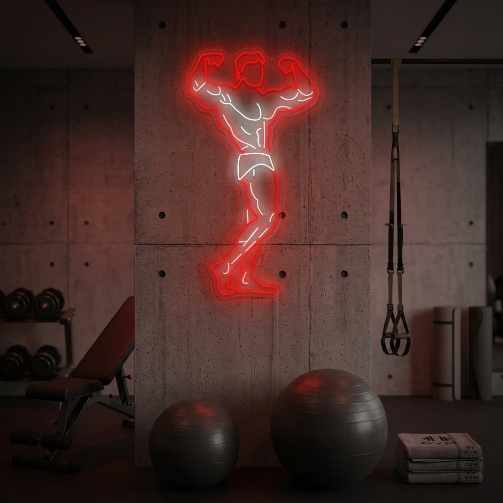"Gym Hjälte" Neonskylt
