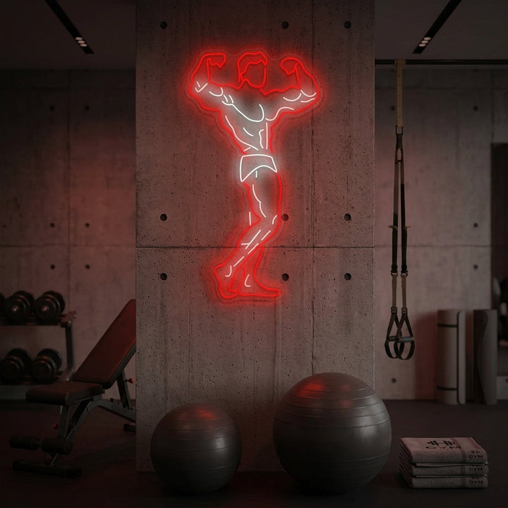 "Gym Hjälte" Neonskylt
