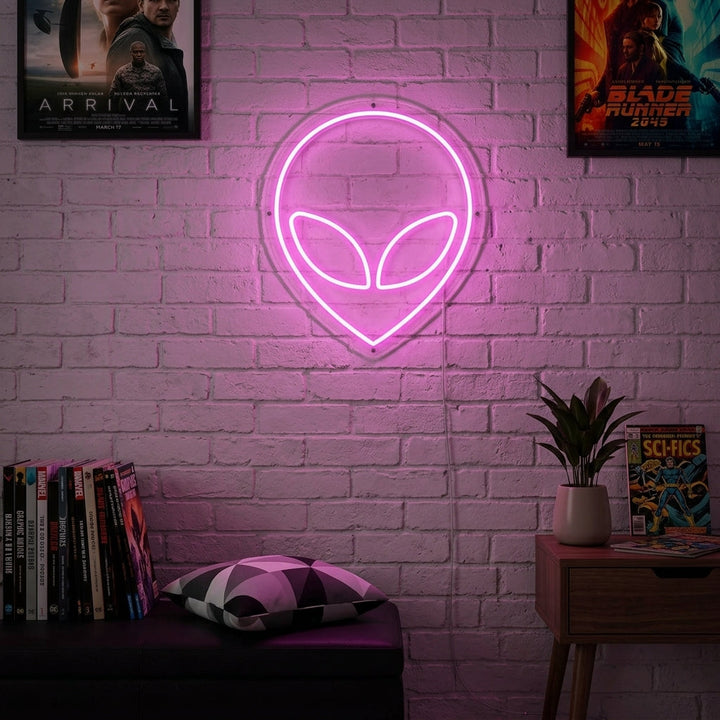 "Utomjording" Neonskylt