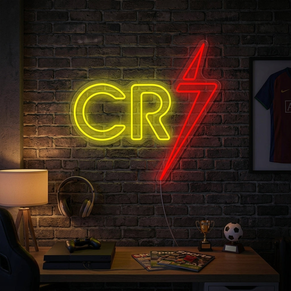 "Cr7" Neonskylt