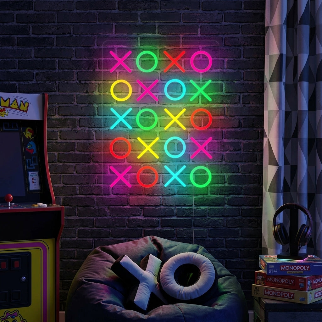 "Love You Lots XOXO" Neonskylt