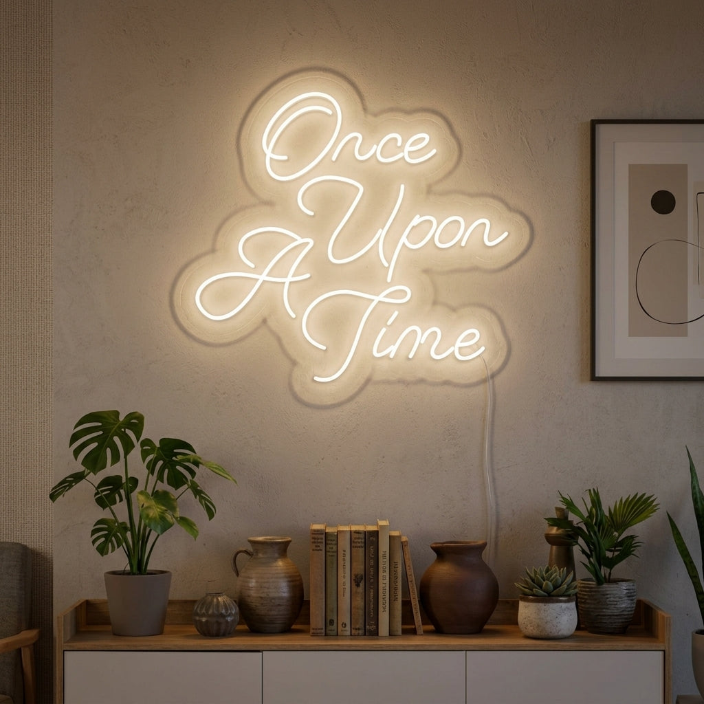 "Once Upon A Time" Neonskylt