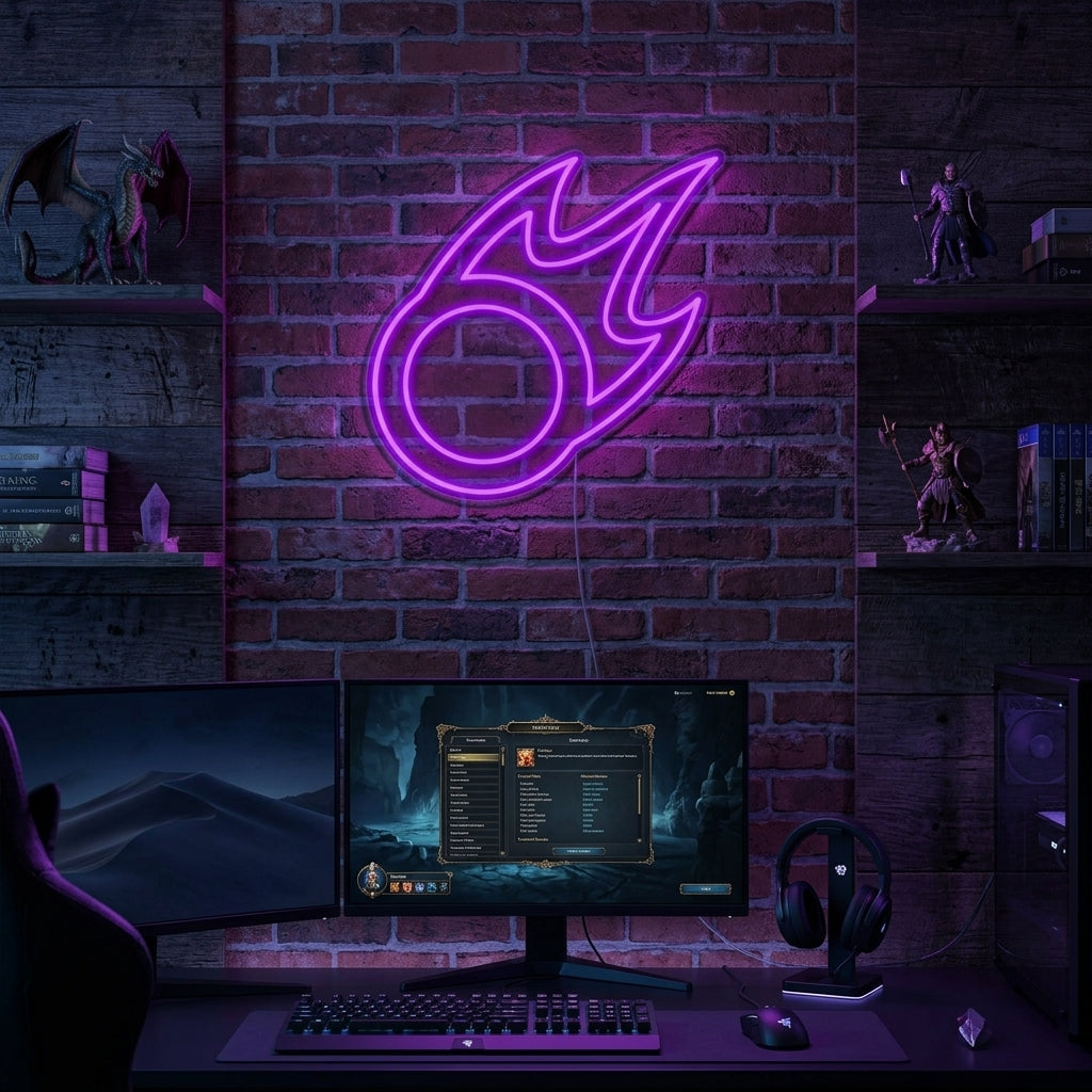 "FF XIV" Neonskylt