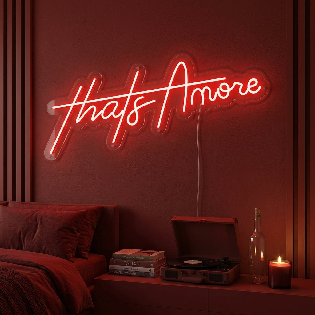 "Thats Amore" Neonskylt