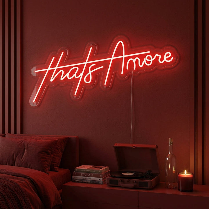 "Thats Amore" Neonskylt