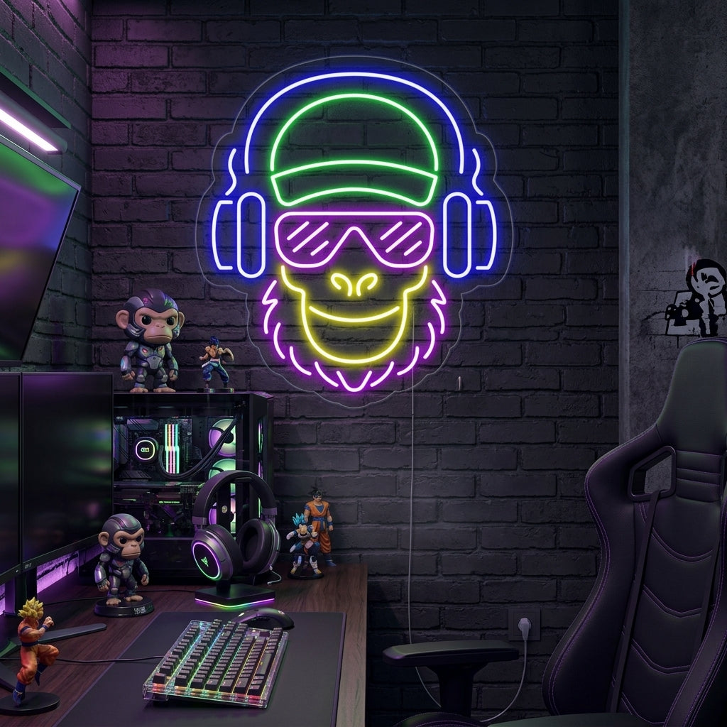 "Cool Apa" Neonskylt