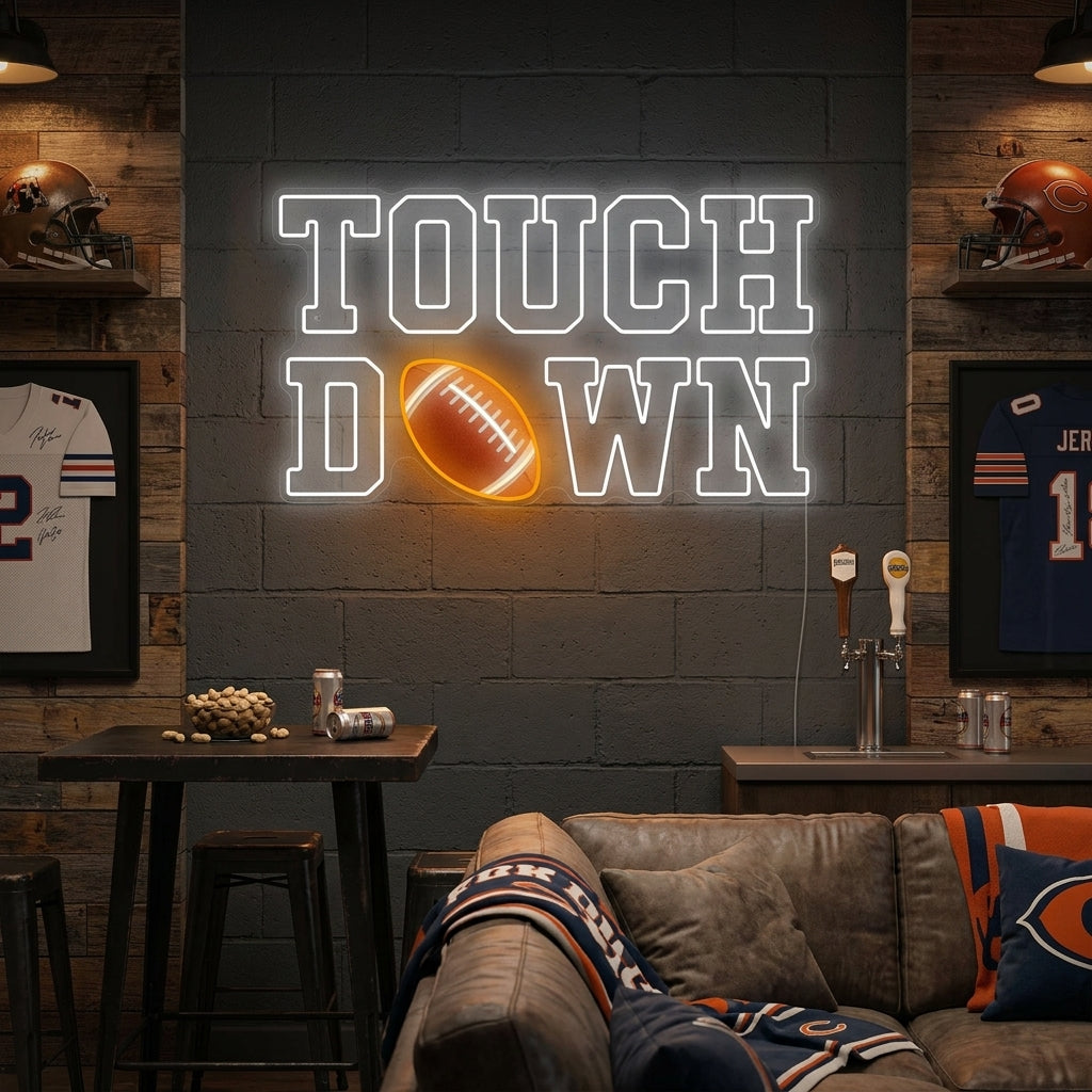 "Touchdown" Neonskylt