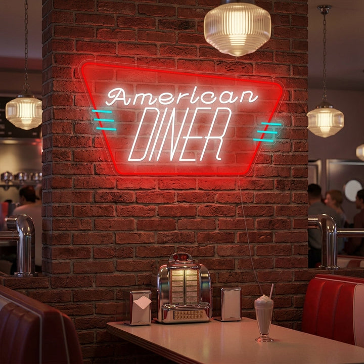 "American Diner" Neonskylt