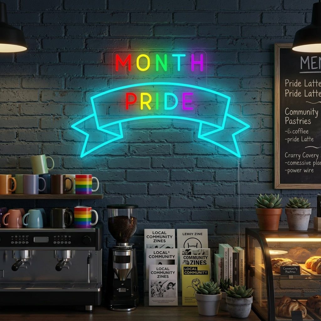 "LGBT Month Pride" Neonskylt