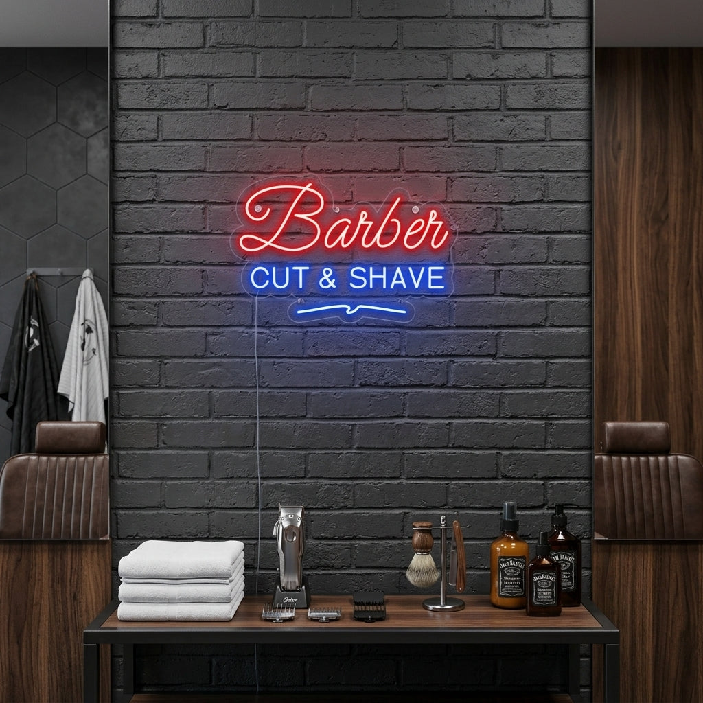 "BARBER Shop" Neonskylt
