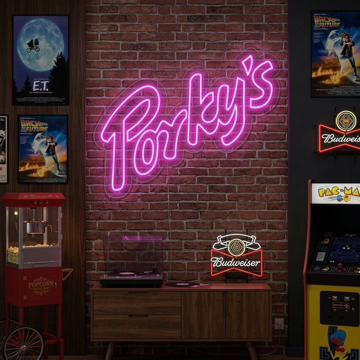 "Porky" Neonskylt