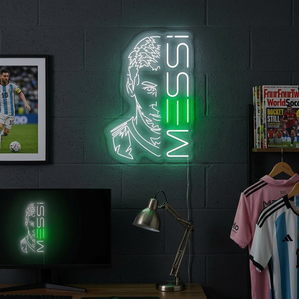 "Messi" Neonskylt