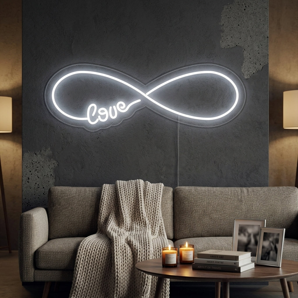 "Infinity Love" Neonskylt