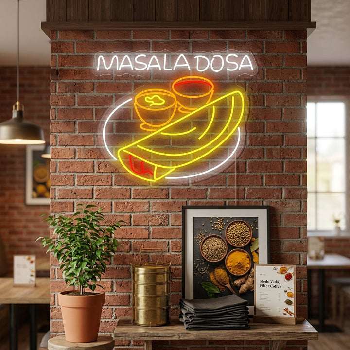 "Masala Dosa" Neonskylt