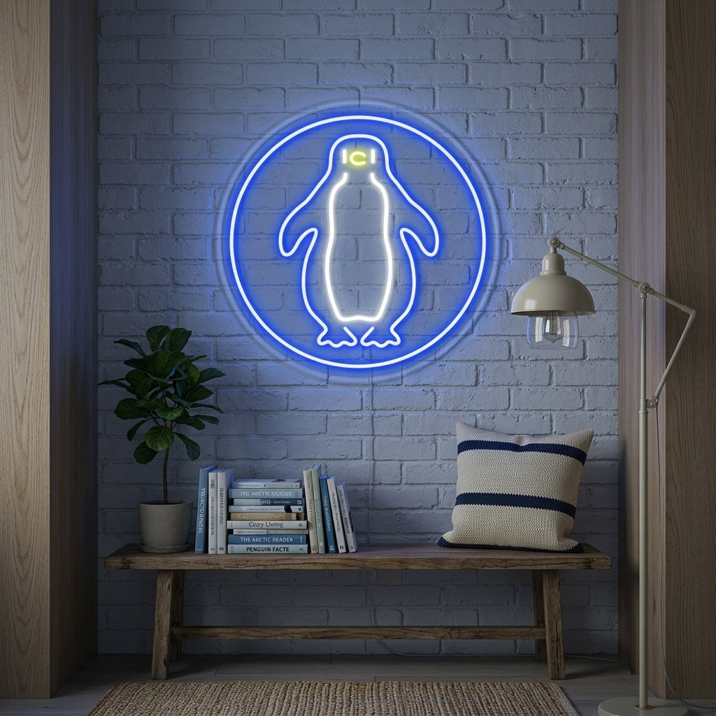 "Pingvin" Neonskylt