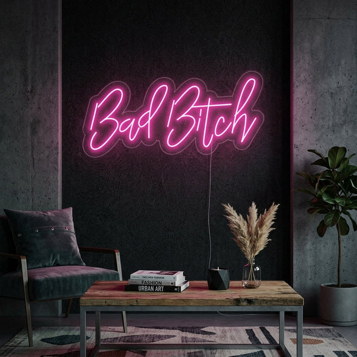 "Bad Bitch" Neonskylt