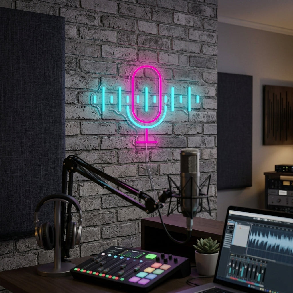 "Podcast" Neonskylt
