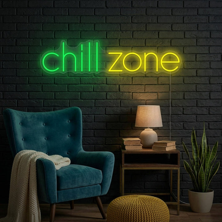 "Chill Zone" Neonskylt