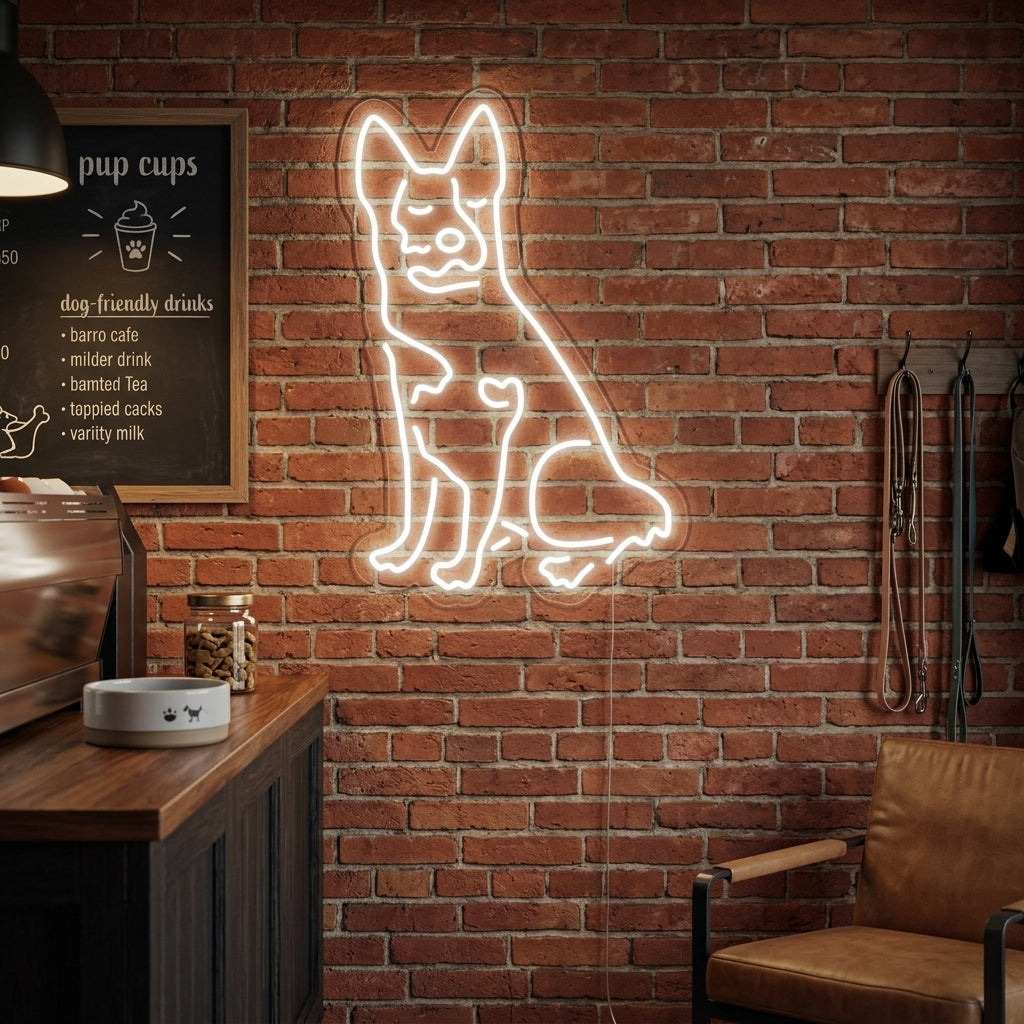 "Drovers Hund" Neonskylt