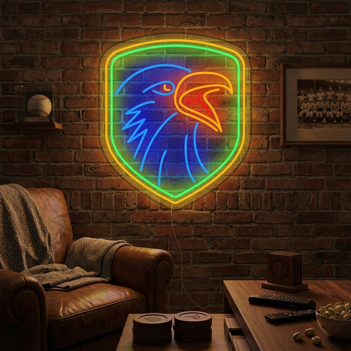 "Örn Med Sköld" Neonskylt