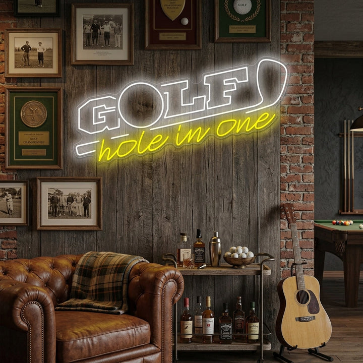 "Golf Hole In One" Neonskylt
