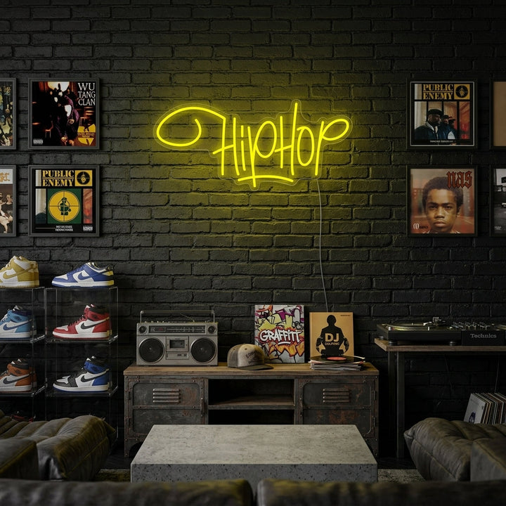 "Hip Hop Rap Musik" Neonskylt