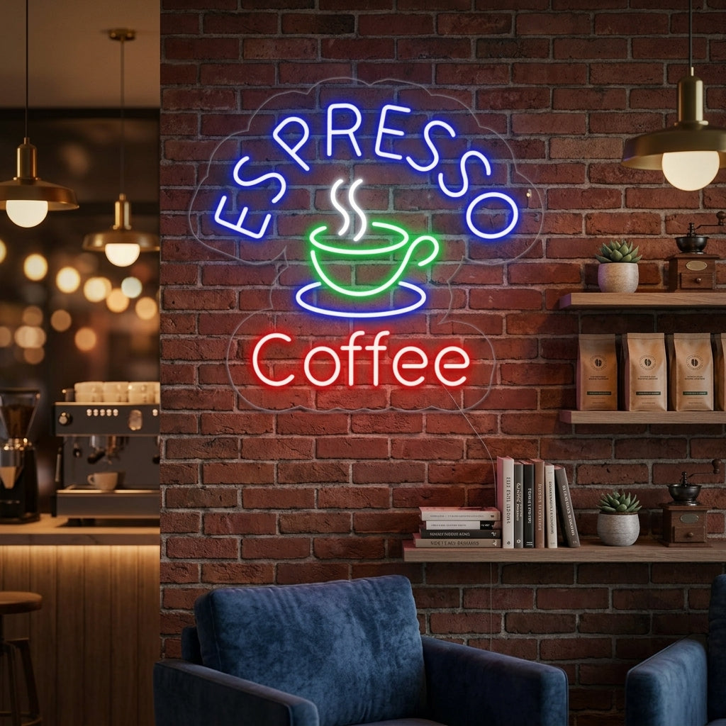 "Espresso Coffee" Neonskylt