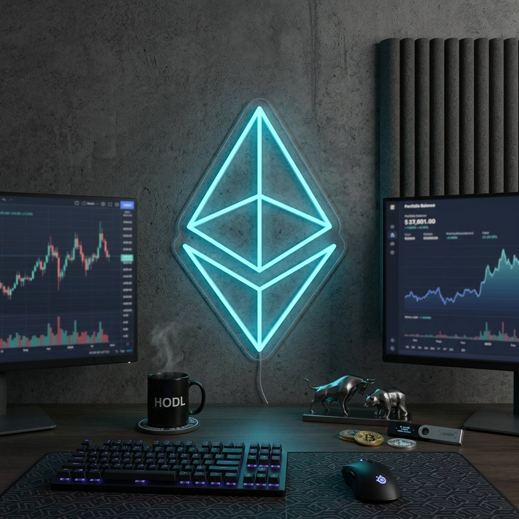 "Ethereum Eth" Neonskylt