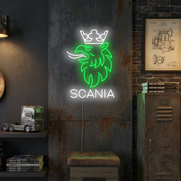 "Eagle Crown Bil Logo" Neonskylt