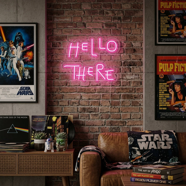 "Hello There" Neonskylt