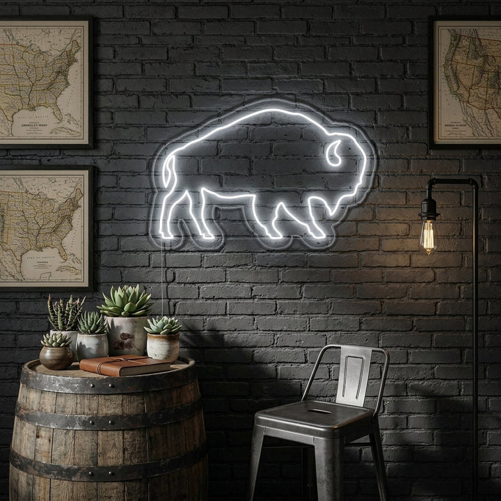 "Buffel" Neonskylt