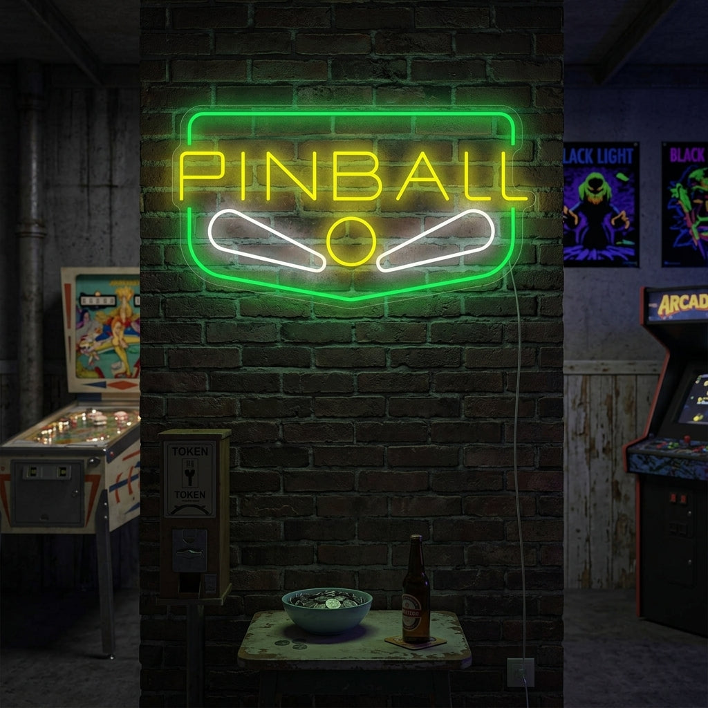 "Pinball" Neonskylt