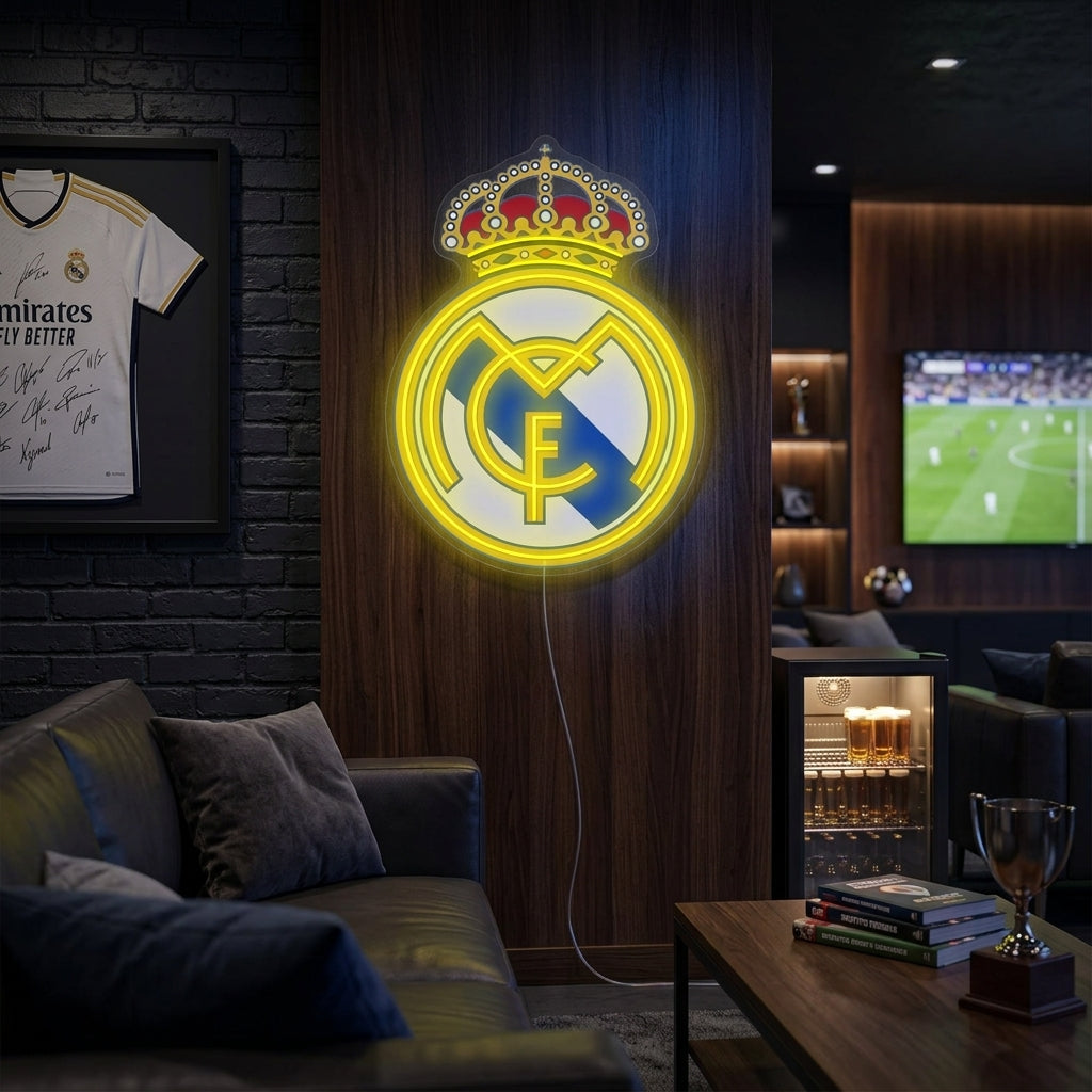 "Real Madrid-logotyp" Neonskylt