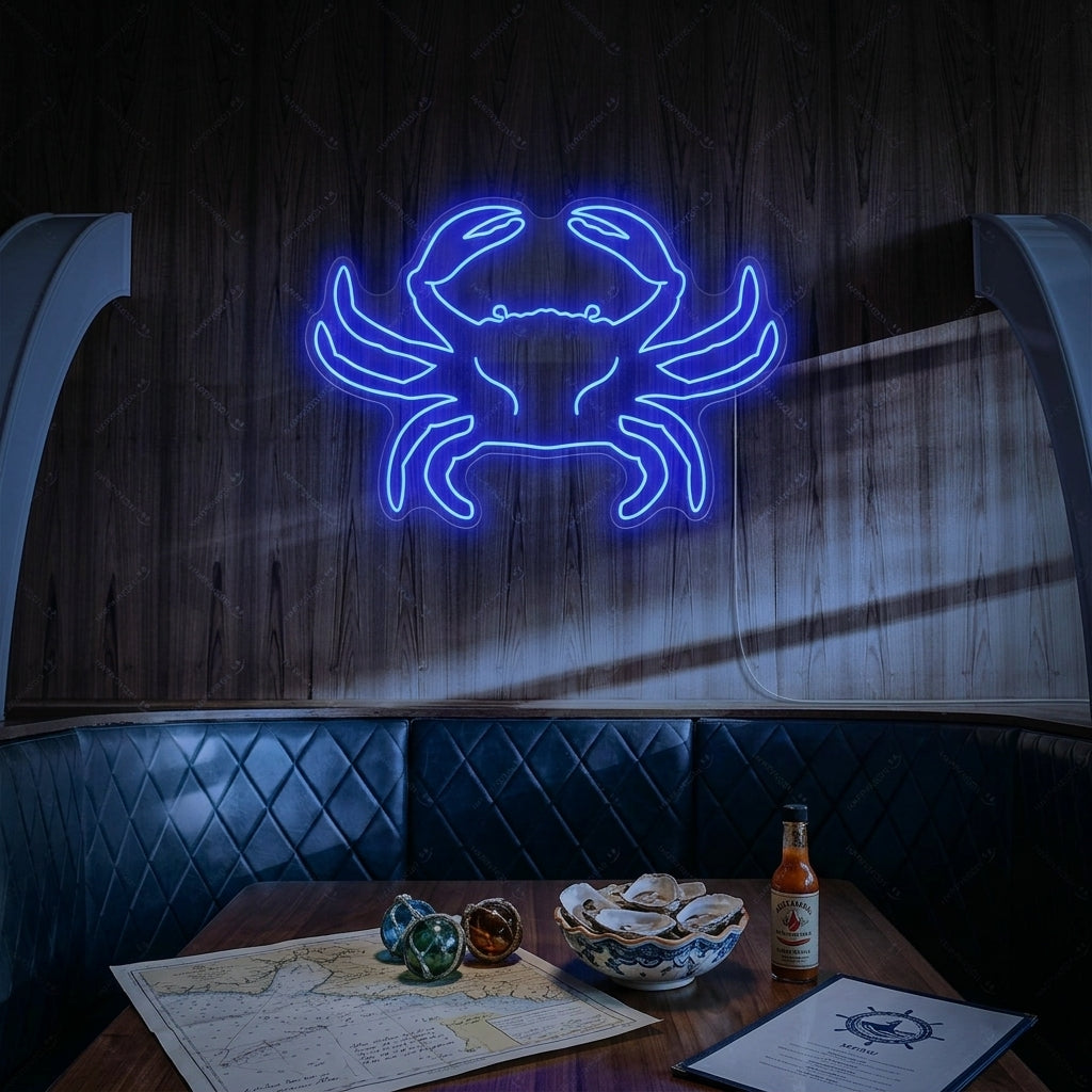 "Krabba" Neonskylt