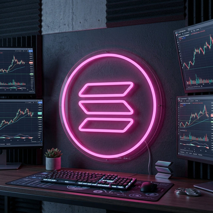 "Solana Sol-Logotyp" Neonskylt