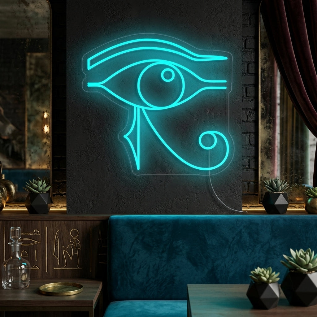 "Egypt Horus Öga" Neonskylt