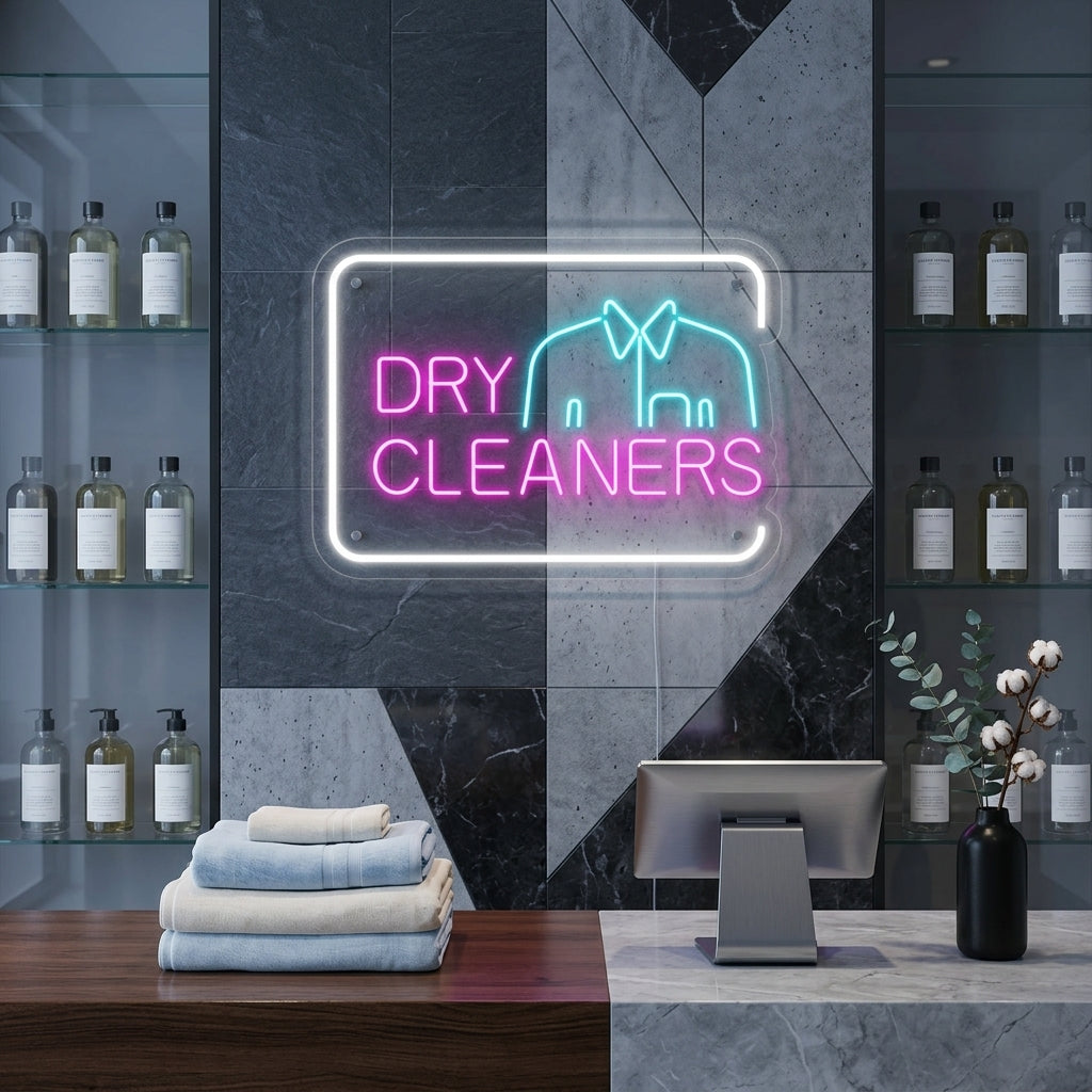 "Dry Cleaners" Neonskylt