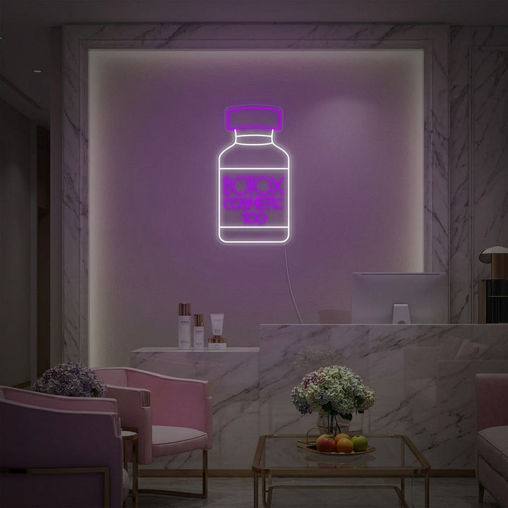 "Botox Kosmetisk Butik Hudvårdcenter" Neonskylt