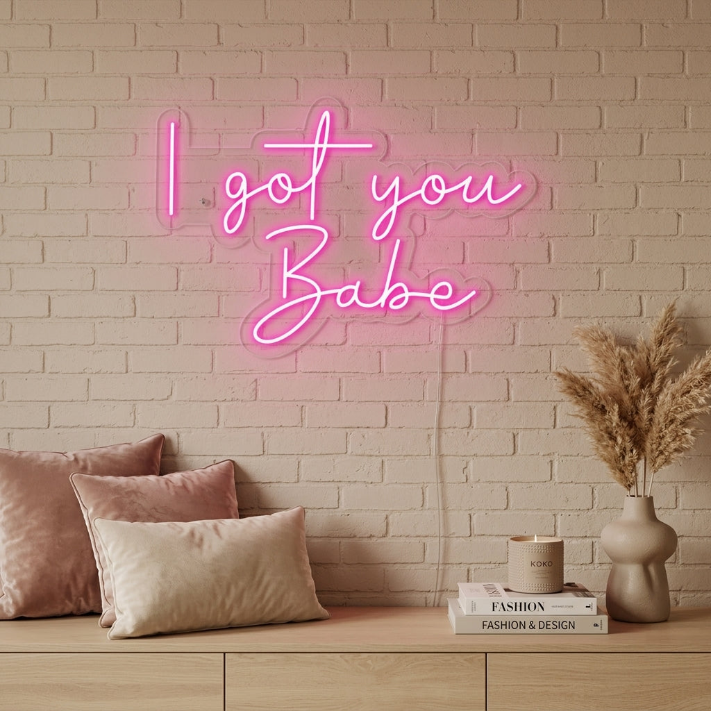 "I Got You Babe" Neonskylt