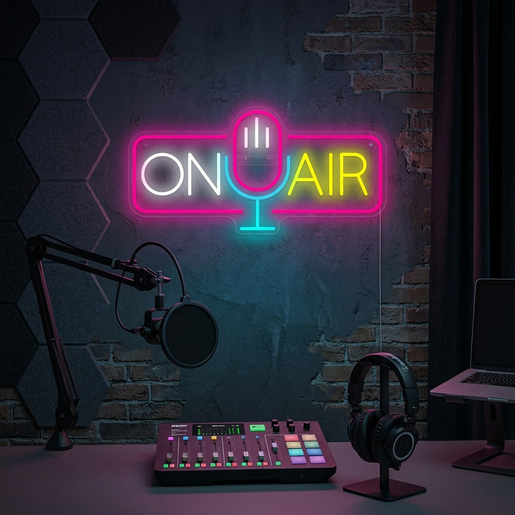 "On Air" Neonskylt