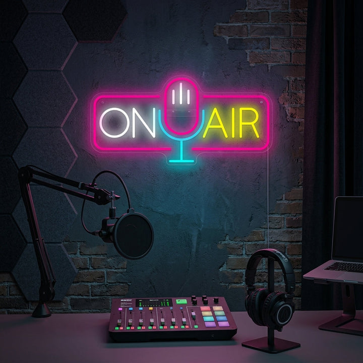 "On Air" Neonskylt