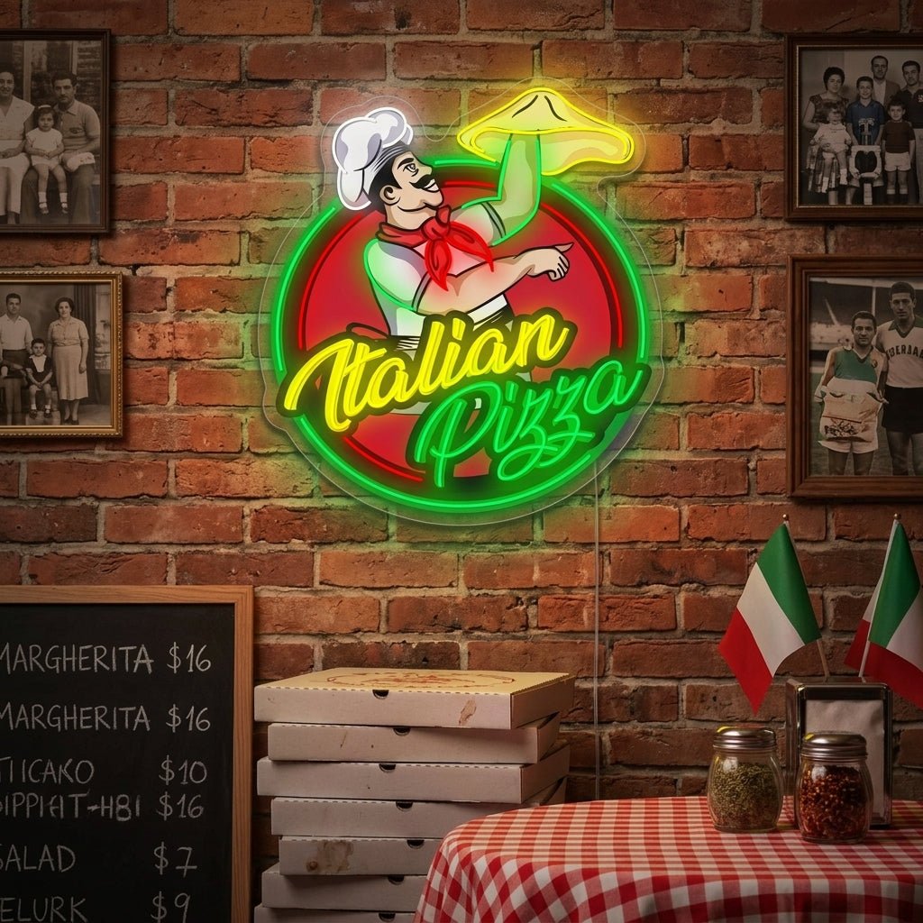 "Italian Pizza" Neonskylt
